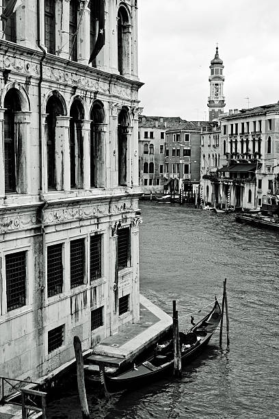 istock Gondola, canal and buildings in Venice 147247896