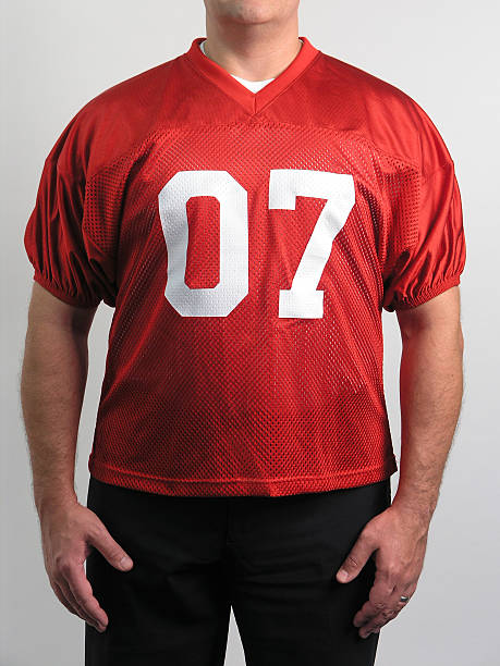 istock Football Jersey on Man 147248012