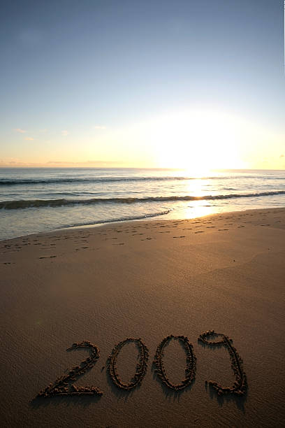istock New Year's Eve 2009 at beach 147248324