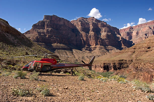 istock Helicopter in the Grand Canyon 147248389