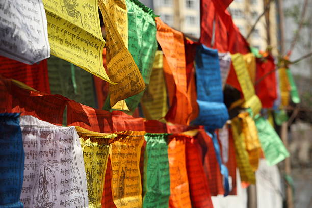 istock colorful tibetan prayer's flag 147249493