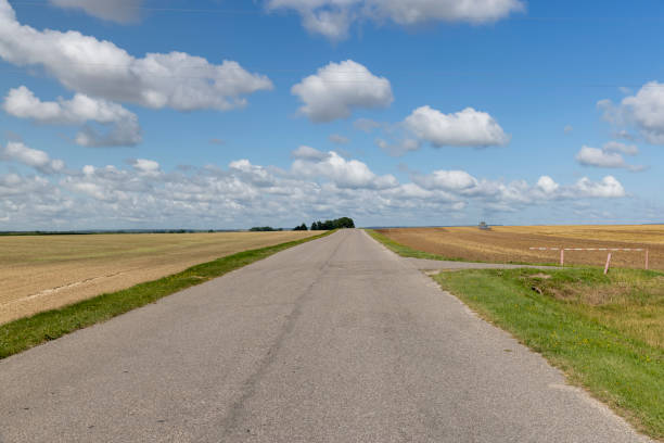 istock Paved highway in rural areas 1472496345