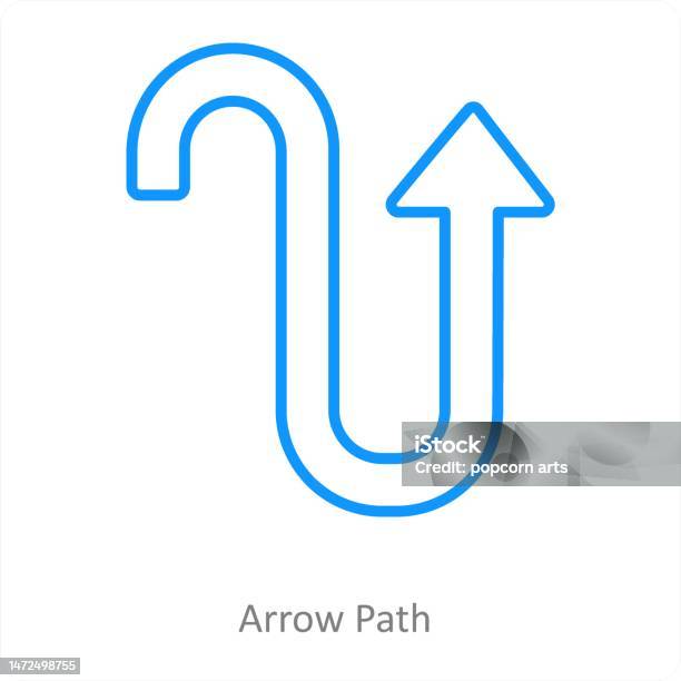 Arrow Path Stock Illustration - Download Image Now - Concepts, Concepts ...