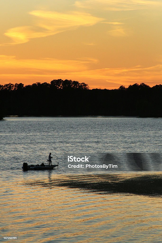 Sieć o zachodzie słońca - Zbiór zdjęć royalty-free (Łowić ryby)