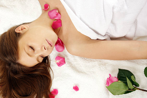 istock Attractive woman getting spa treatment 147250308