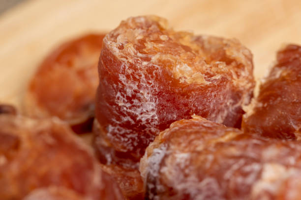 istock Dried chicken sausage with dried tomatoes 1472504701