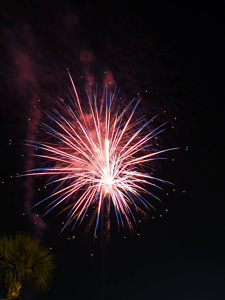 fuochi d'artificio 44 - firework display pyrotechnics celebration fourth of july foto e immagini stock