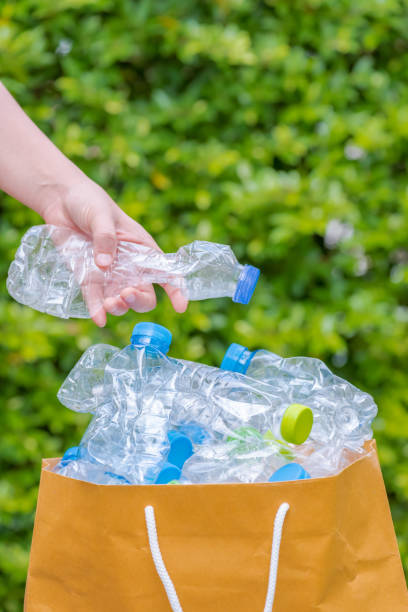istock Plastic bottles recycled for plant pots 1472514097