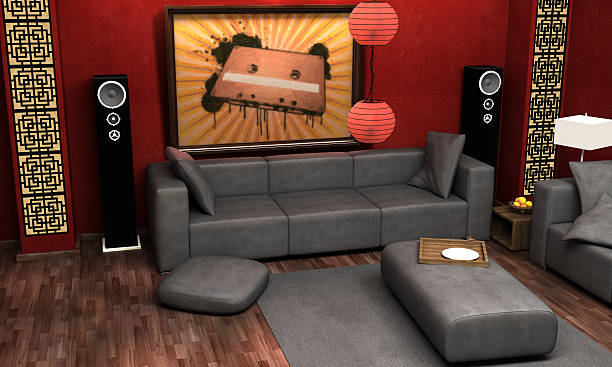 istock Asian themed living room. 147251455