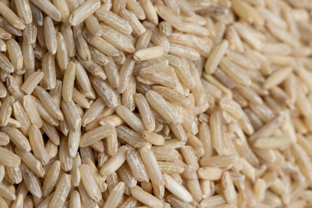 istock Unprocessed healthy dark rice, close up 1472515441