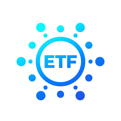 ETF icon, exchange traded funds vector design