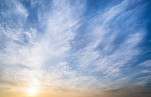 istock Beautiful clouds and sky at sunset 1472519198