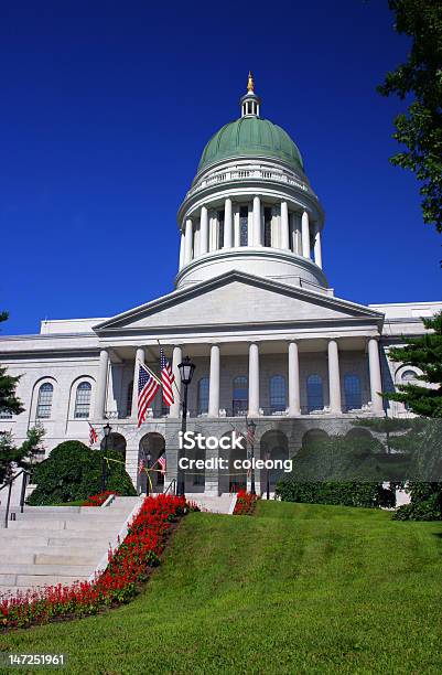 Foto de Maine Augusta State House e mais fotos de stock de Arquitetura - Arquitetura, As Américas, Augusta - Maine