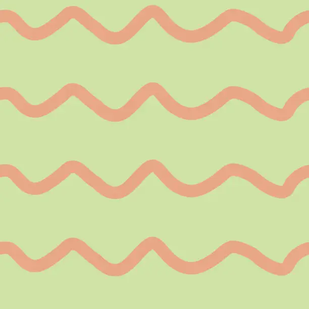 Vector illustration of Horizontal waves pattern