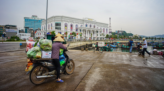 Ha Long, Vietnam - May 23, 2016. Cityscape of Ha Long, Vietnam. Ha Long is the capital city and 1st-class provincial city of Quang Ninh Province, Vietnam.