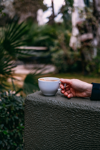 Woman Hand Holding Coffee