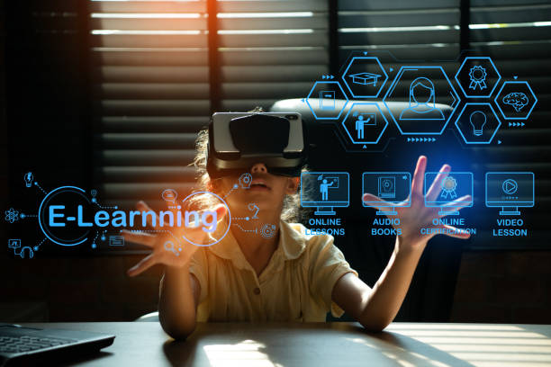 istock Youngsters with limitless learning opportunities who can study from anywhere in the world using online learning tools such as VR machines 1472526753