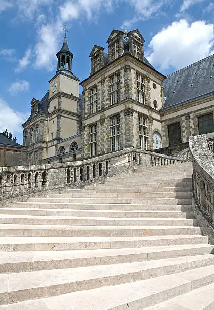 low angle view stairs of fontainebleau