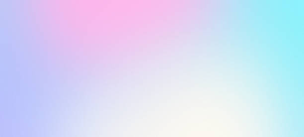 istock Pastel color gradient background, purple pink turquoise yellow blurred color gradients wide banner design, grainy texture 1472539081