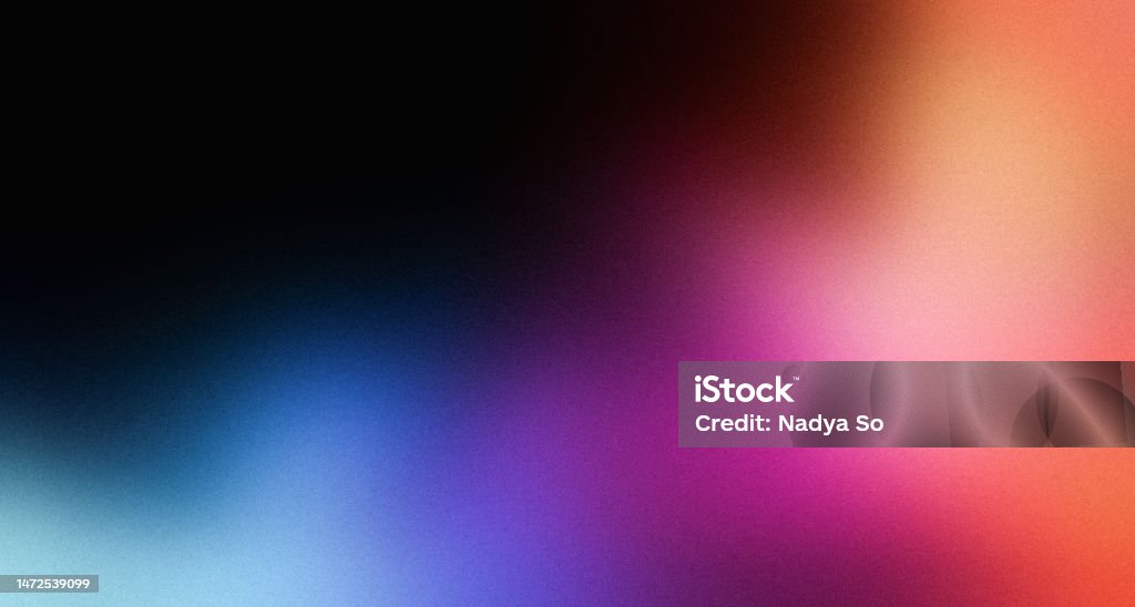Vibrant color gradient on black background, abstract purple orange blue black banner, blurry colorful poster design - Royalty-free Achtergrond - Thema Stockillustraties Vibrant color gradient on black background, abstract purple orange blue black banner, blurry colorful poster design - Royalty-free Achtergrond - Thema Stockillustraties