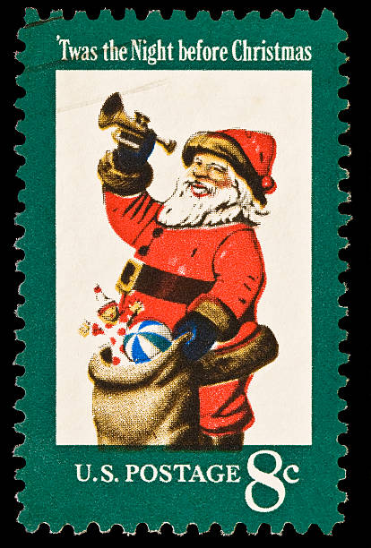 istock Santa Clause Christmas Stamp 147253974