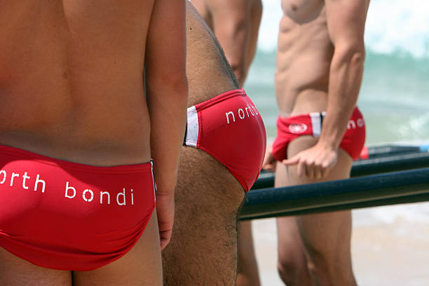 Surf lifesavers from North Bondi Surf Club, Sydney