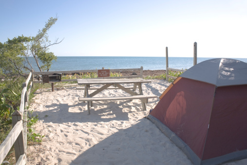 Camping at Bahia Honda State Park in Florida