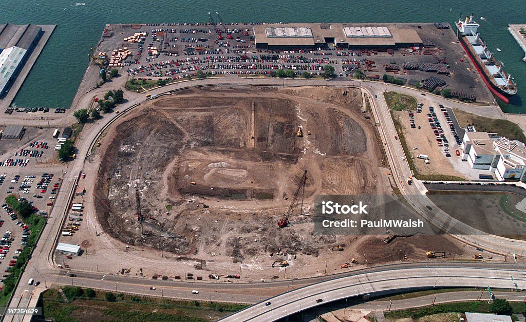 Cleveland Browns Stadium, Muni de démolition de vide Site - Photo de Cleveland Browns Stadium libre de droits