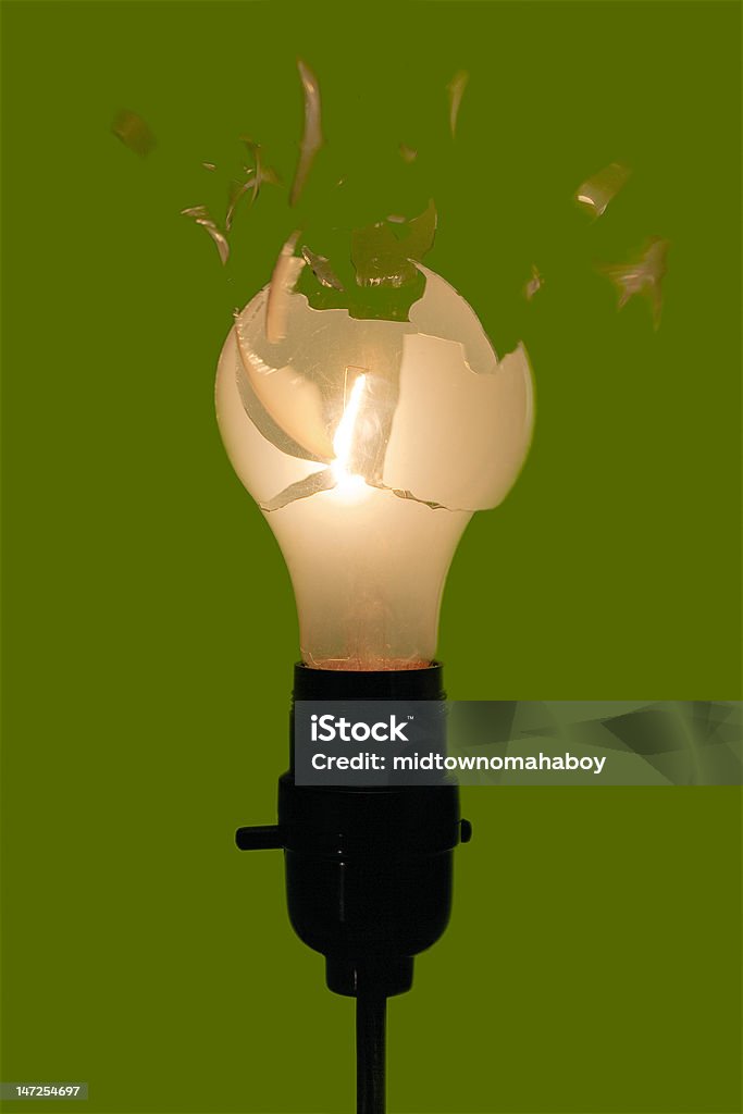 Bulb Exploding Exploding Incandescent Light Bulb Stock Photo - Download Image Now ...