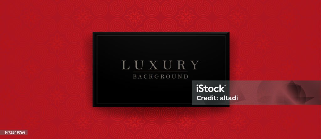 Isolated Rectangular Frame On A Bright Red Textural Background Stock ...