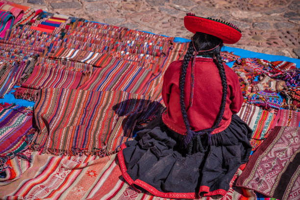 istock Peruvian woman selling souvenirs, The Sacred Valley, Peru 1472555770