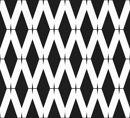 Abstract black and white background, seamless vector pattern