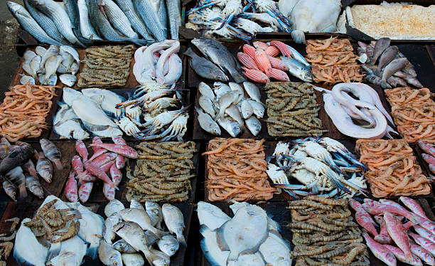 istock fresh seafood at a market 147256065