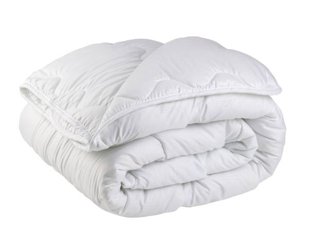oreiller et couverture de linge de lit en tissu matelassé - bedding bedroom duvet pillow photos et images de collection