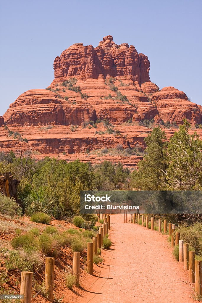 Path leading to red rock near Sedona, Arizona. Arizona Stock Photo