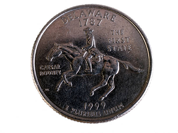 istock Delaware Quarter tails side 1999 The First State 147256832