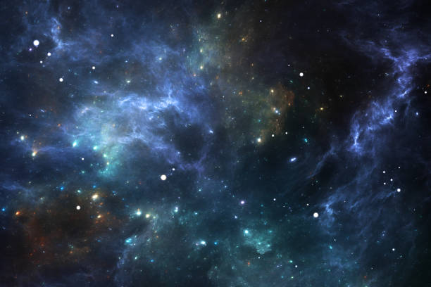 istock Space background with nebula and stars 1472569104