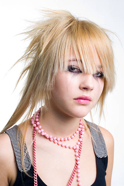 Crying Emo Girl Portrait Stock Photo - Download Image Now - Teenage Girls,  Emo, Punk - Person - iStock