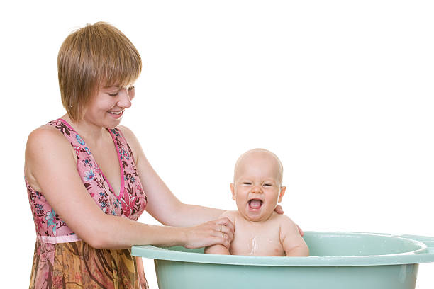 Bathing stock photo