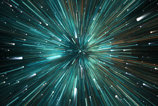 istock Time warp, traveling in space. Time dilation 1472572596