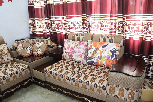 Beautiful view of sofa from drwaing room