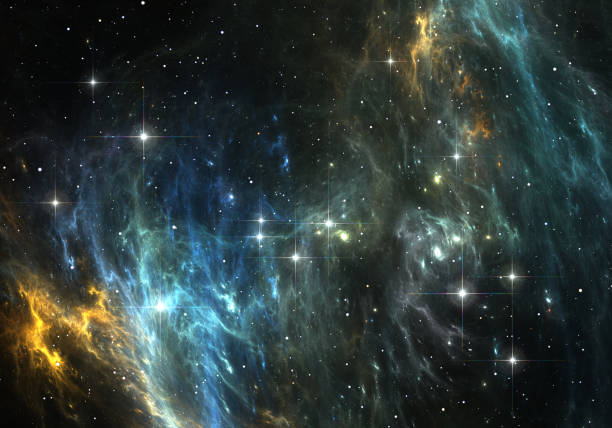 istock Space background with nebula and stars 1472574434