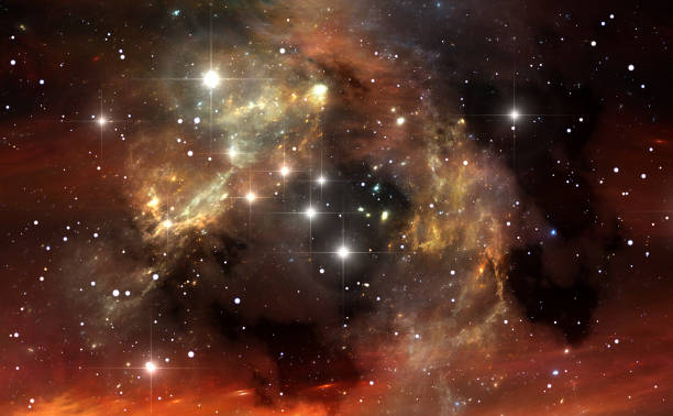 istock Space background with nebula and stars 1472575511