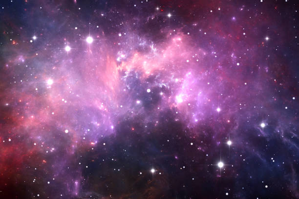 istock Night sky space background with nebula and stars 1472576595