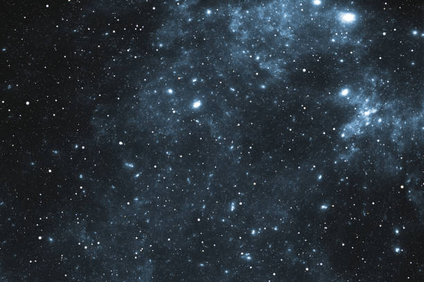istock Night sky space background with nebula and stars 1472576849