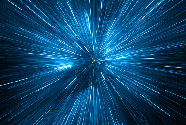 istock Time warp, traveling in space. Time dilation 1472578545