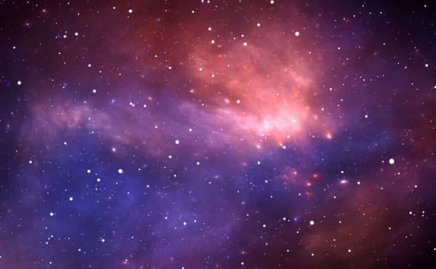 istock Space background with nebula and stars 1472578898