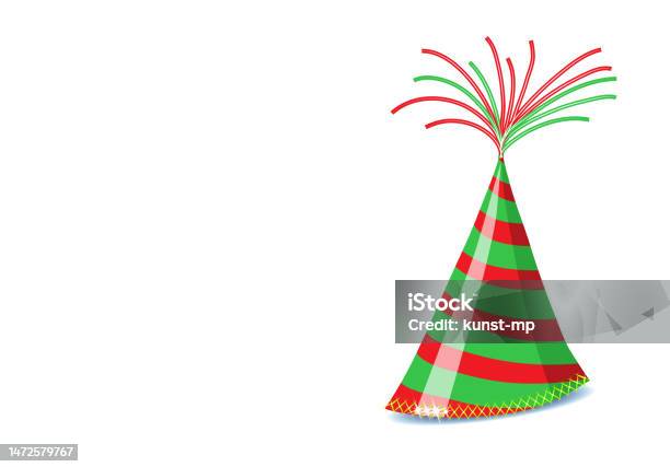 Party Hat Template For Invitation Cards Vector Illustration Isolated On