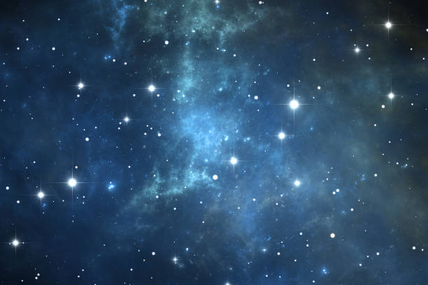 istock Night sky space background with nebula and stars 1472580406