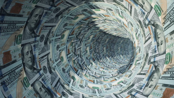 istock Flying forward in the new $100 Covered Tunnel 1472580521
